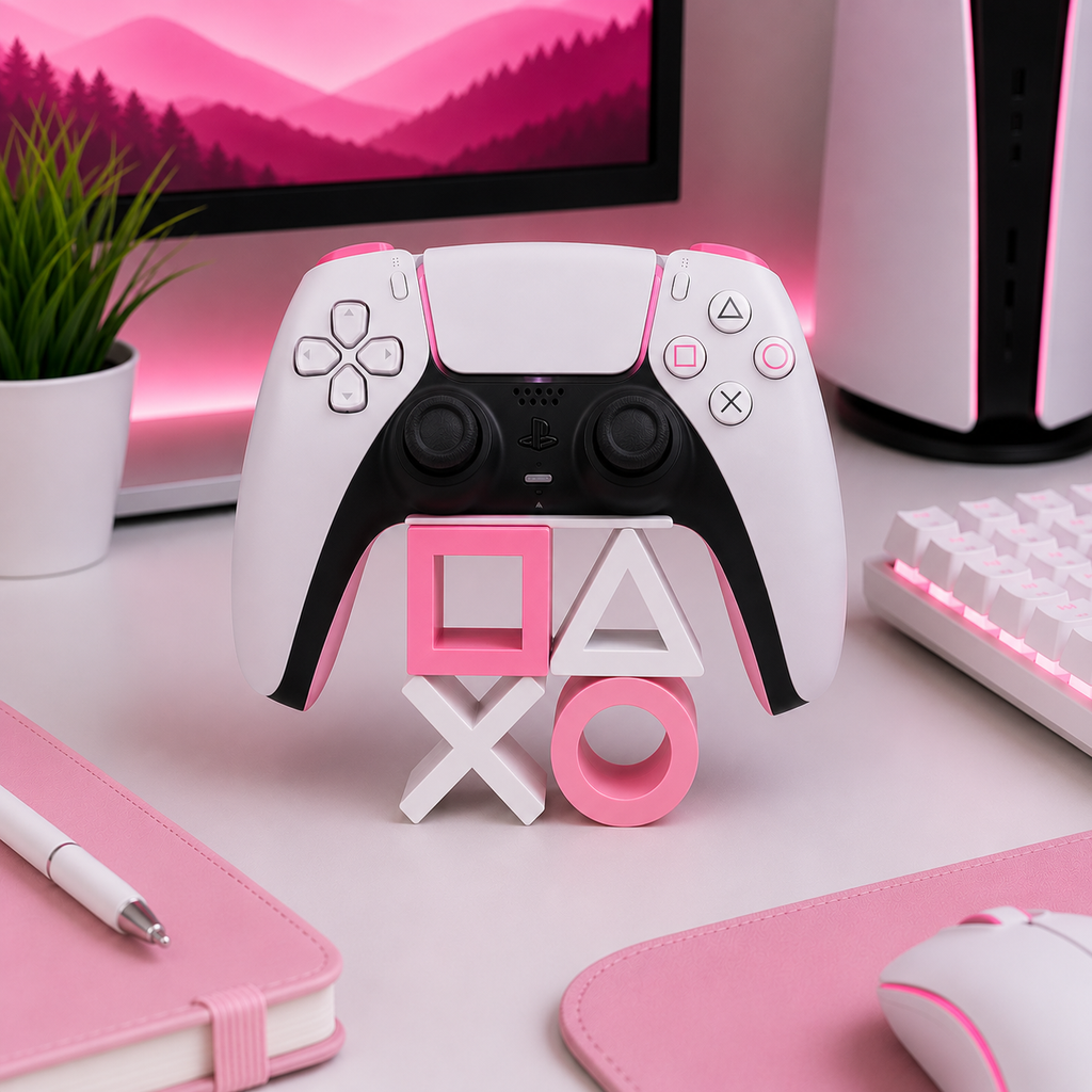 PlayStation Symbol Controller Stand | PS5 Gaming Desk Organizer