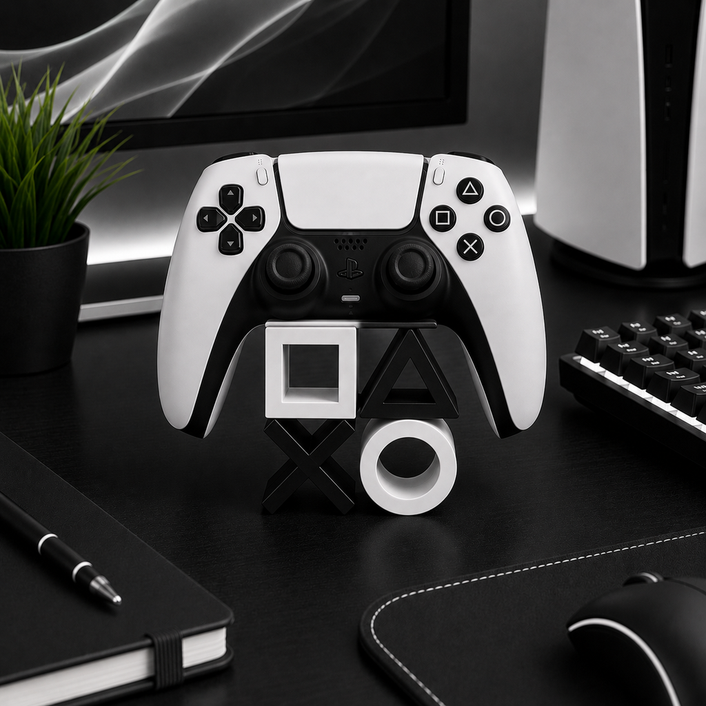 PlayStation Symbol Controller Stand | PS5 Gaming Desk Organizer